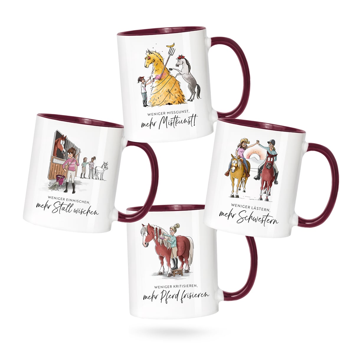 Tassen-Set "Spread the Message" | 4-teilig